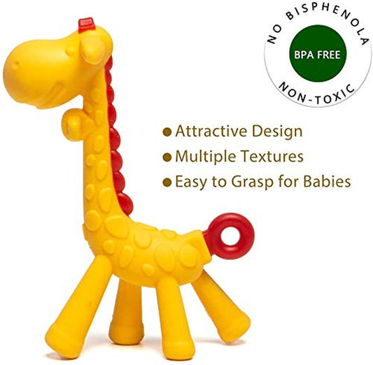 Beißring Für Babys 6 Stück Beißring Spielzeug Bpa-Frei Fruchtsauger Baby 2 Silikon Sauger in 3 Größen Weich Sicher Silikon