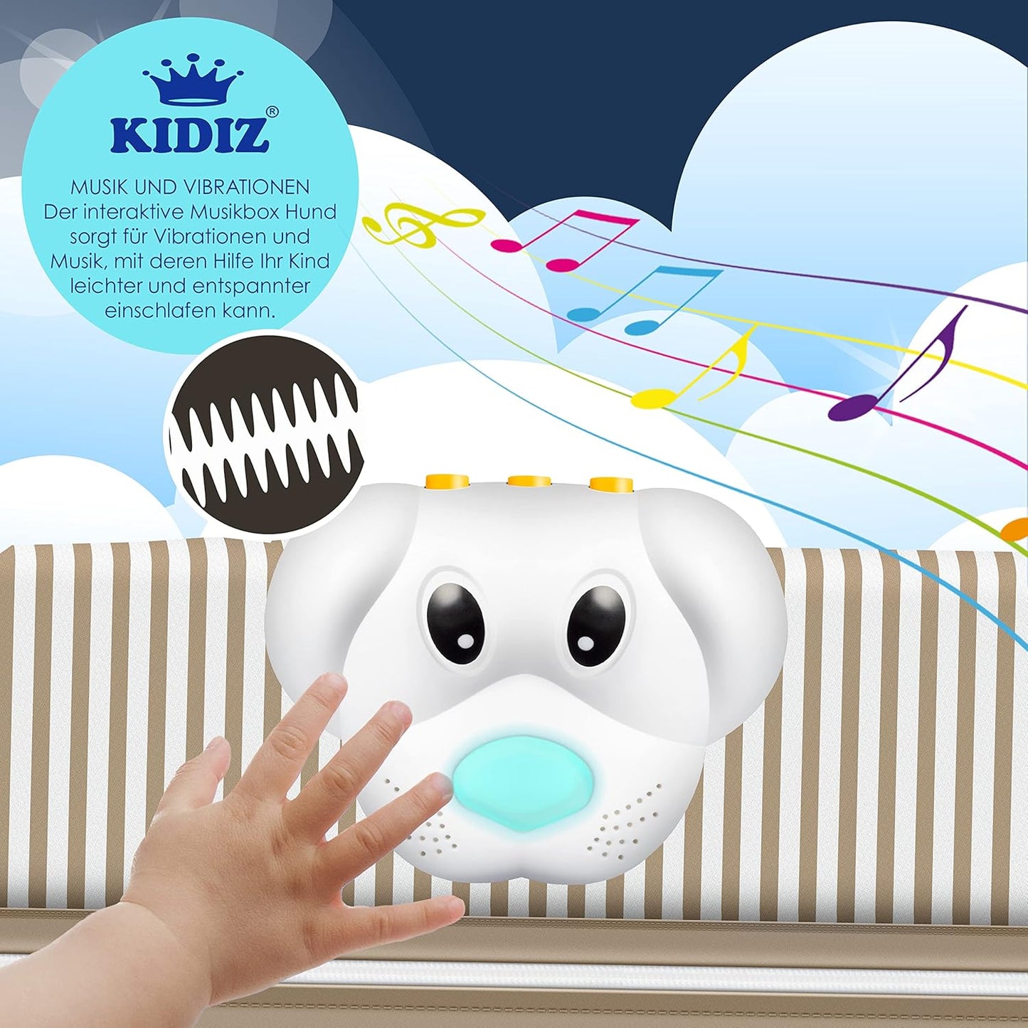 Kidiz® Babybett 3 in 1 Reisebett Kombi Set Baby Bett Mit Wickelauflage Moskitonetz Laufstall Baby Ab Geburt Bis 15 Kg Luftige Seitenwände Mit Seiteneingang Tragetasche Zusammenklappbar, Schwarz/Beige