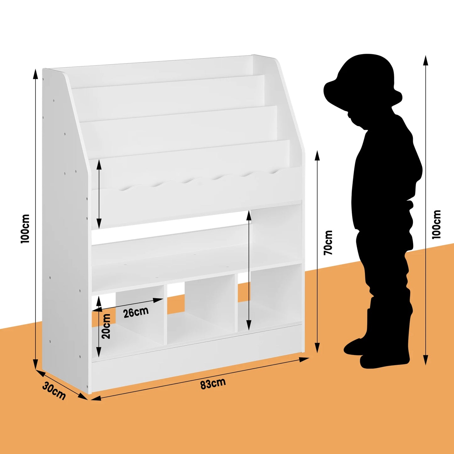 Bücher & Spielzeugregal