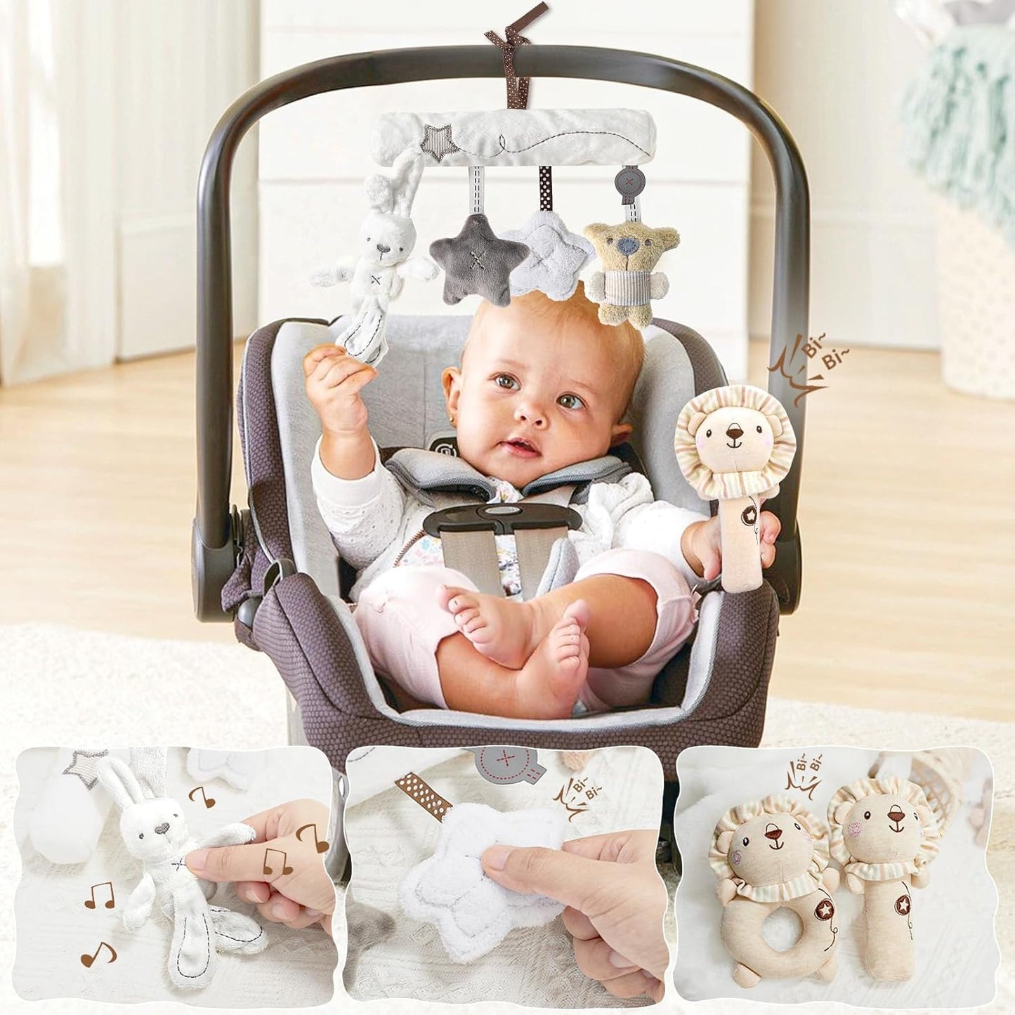 Baby Geschenk Jungen, Neugeborenen Geschenk Babygeschenke Zur Geburt Junge Mädchen Mit Baby Strampler Badetücher Lätzchen Socken Rassel Erinnerungsbox Grußkarten Baby Shower Party