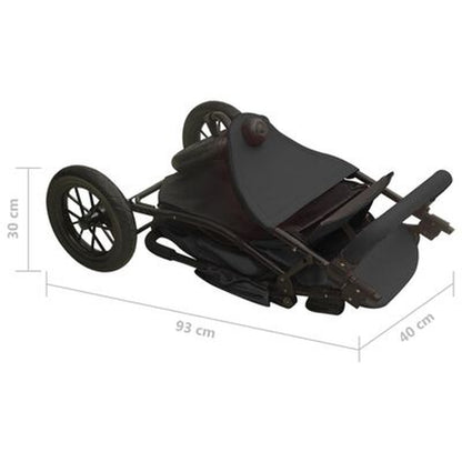 Kinderwagen Anthrazit Stahl