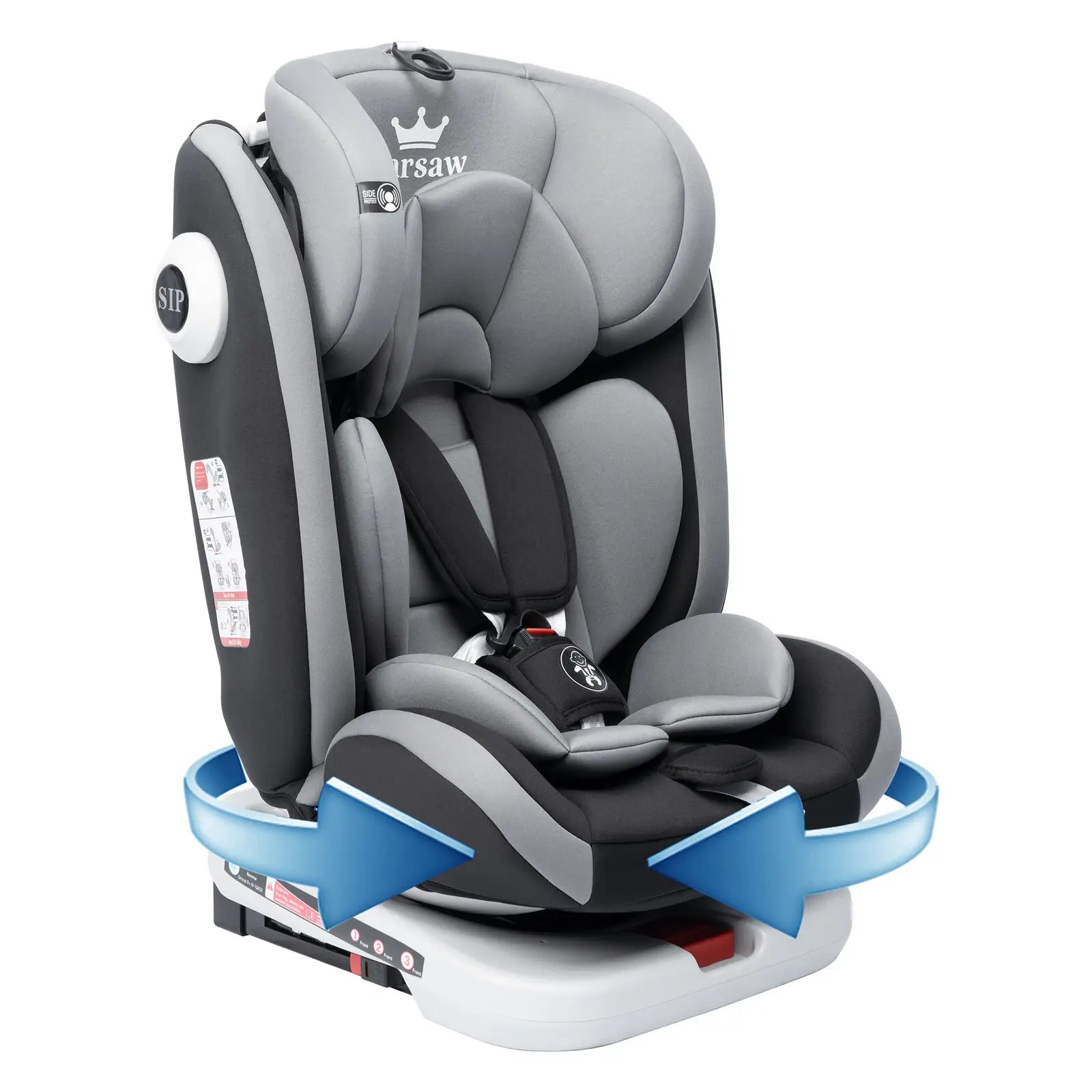 AP02 KL005 child car seat/ baby car seat 360° Rotatable ECE ISOFIX, 9-36 kg/0-12 Years