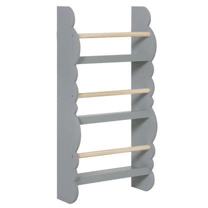 Kinder-Wandregal mit 4 Ablagen