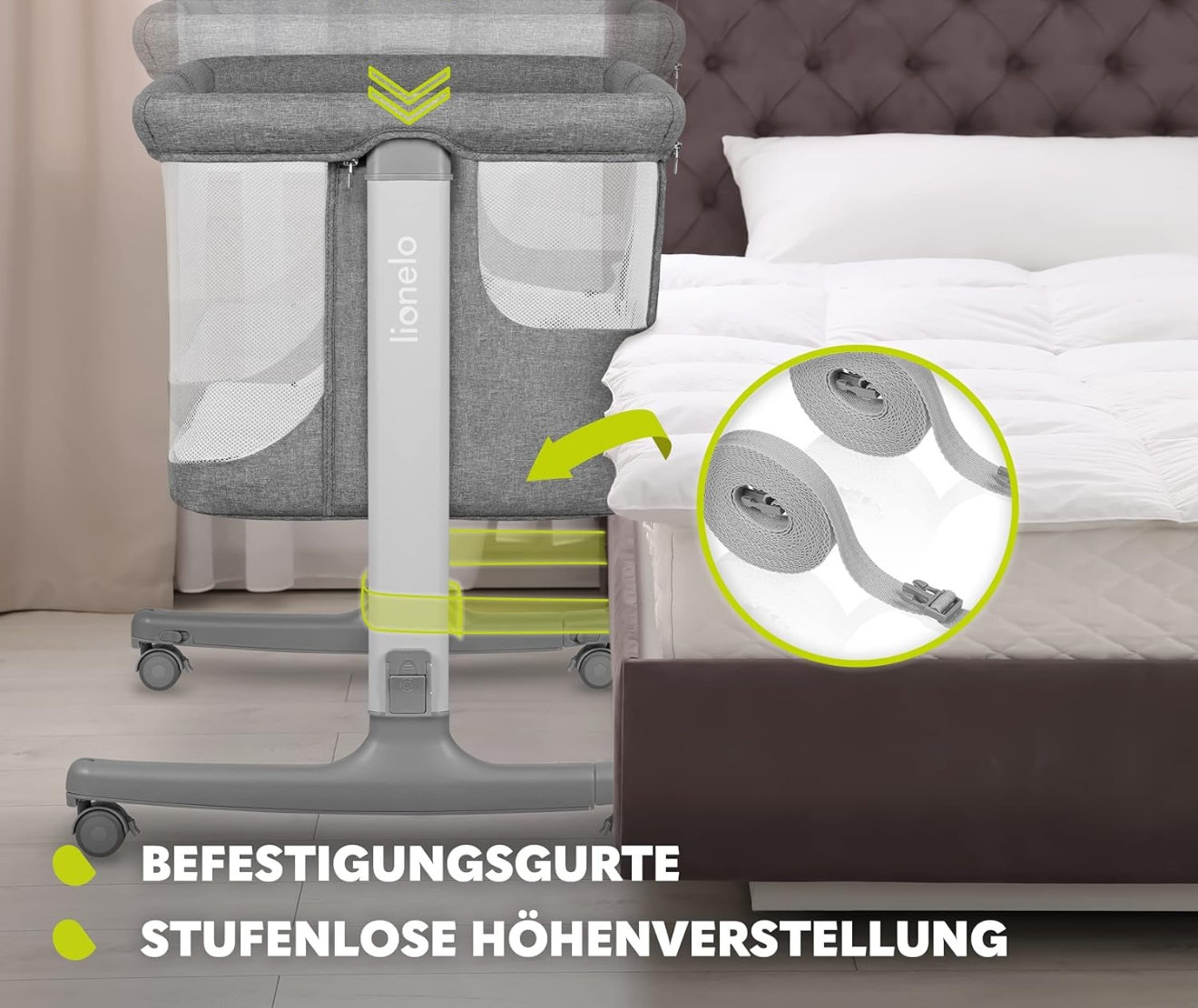 3-in-1 Babybett – Beistellbett