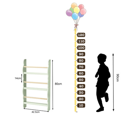 Kinder-Wandregal mit 4 Ablagen