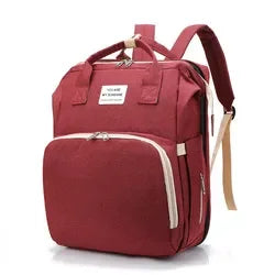 Mommy Diaper Bags Baby Bed Mother Large Capacity Nappy Milk Bottle Backpacks with Changing Mat Convenient Baby Nursing Bags