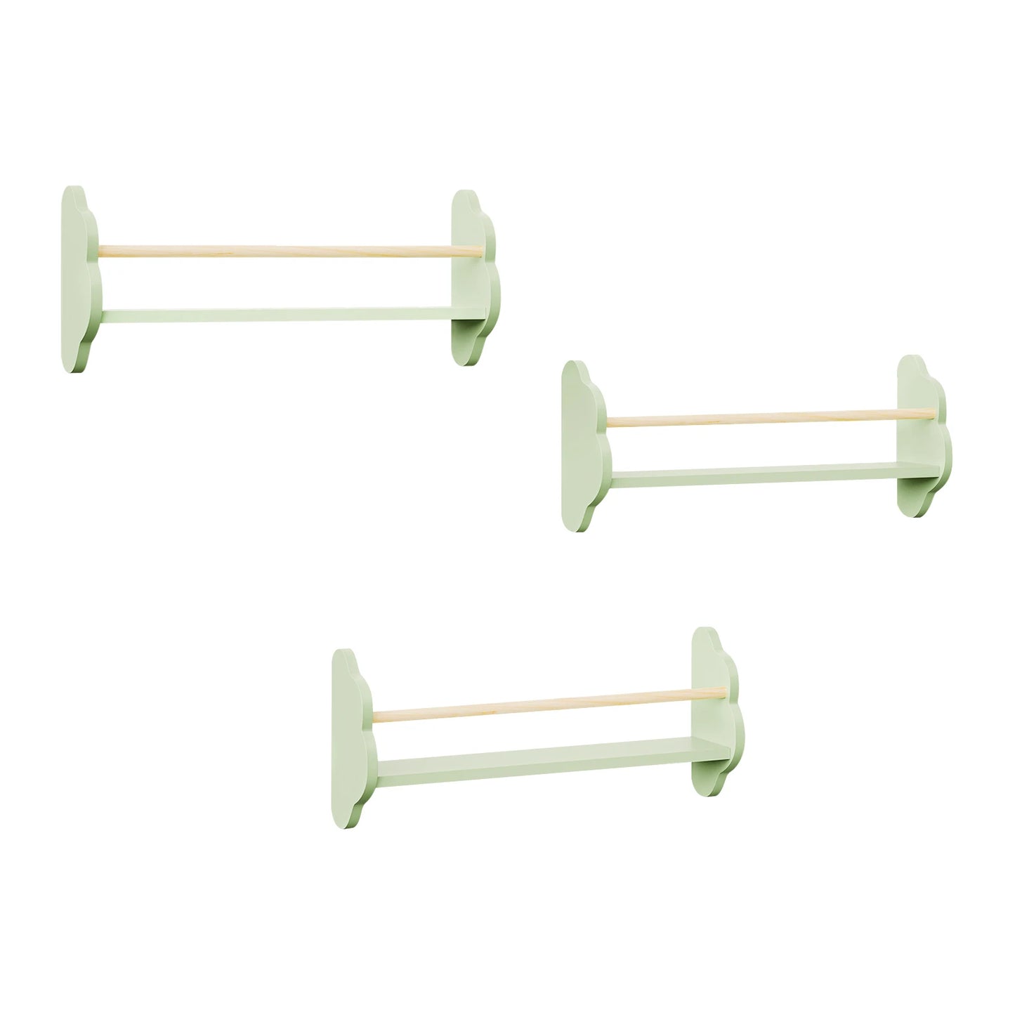 3-teiliges Wandregal-Set