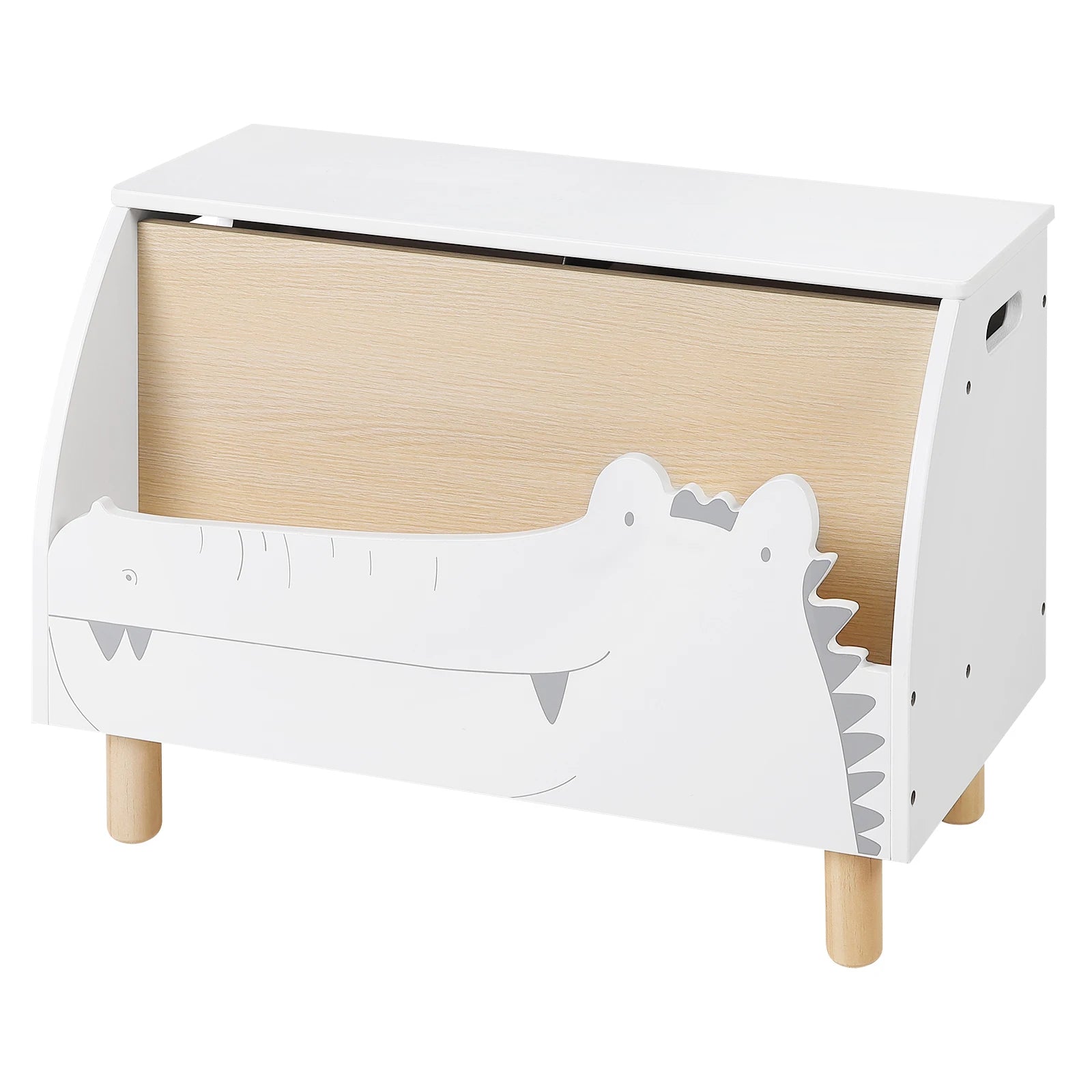 WOLTU Kids Bookcase Bookshelf Children's Storage Chest with Lid Children's Toy Box for Kindergarten Reading Magazine Display