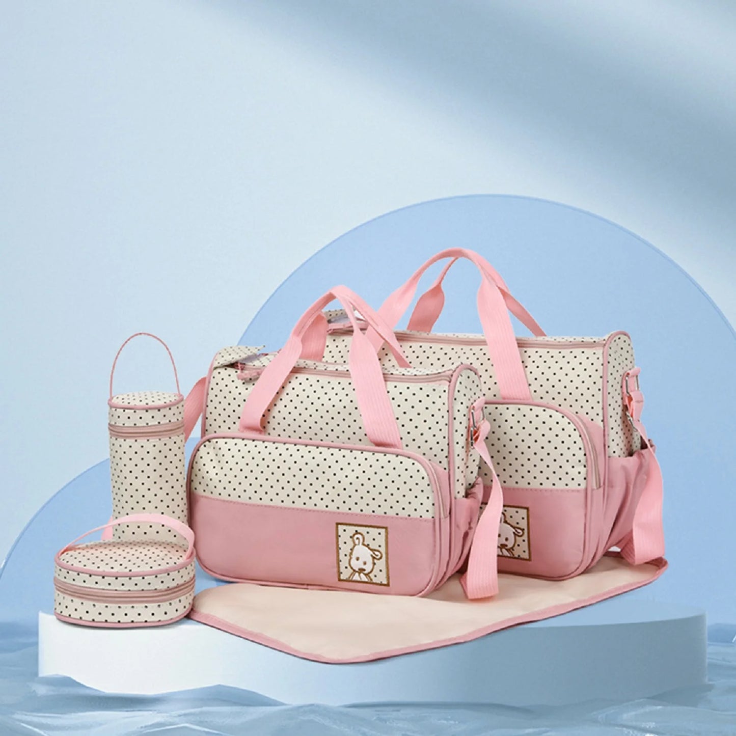 5-teilige Wickeltaschen-Set