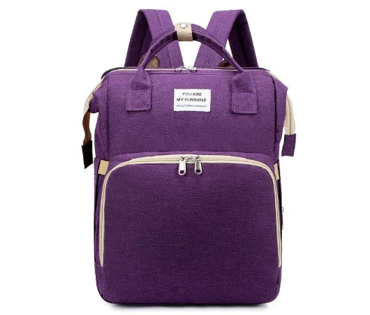 Mommy Diaper Bags Baby Bed Mother Large Capacity Nappy Milk Bottle Backpacks with Changing Mat Convenient Baby Nursing Bags