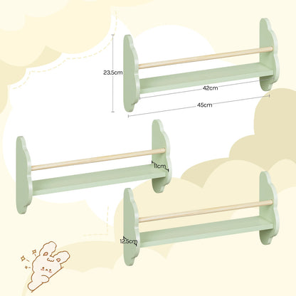 3-teiliges Wandregal-Set