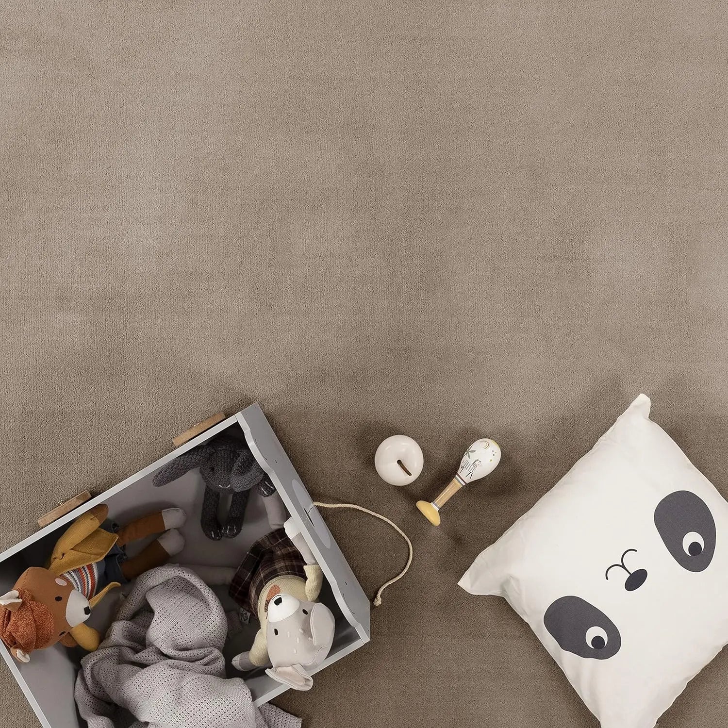 Soft, non-slip children's room rug, baby play mat, crawling mat. Size: 120x160 cm, color: beige. Suitable for boys and girls, id