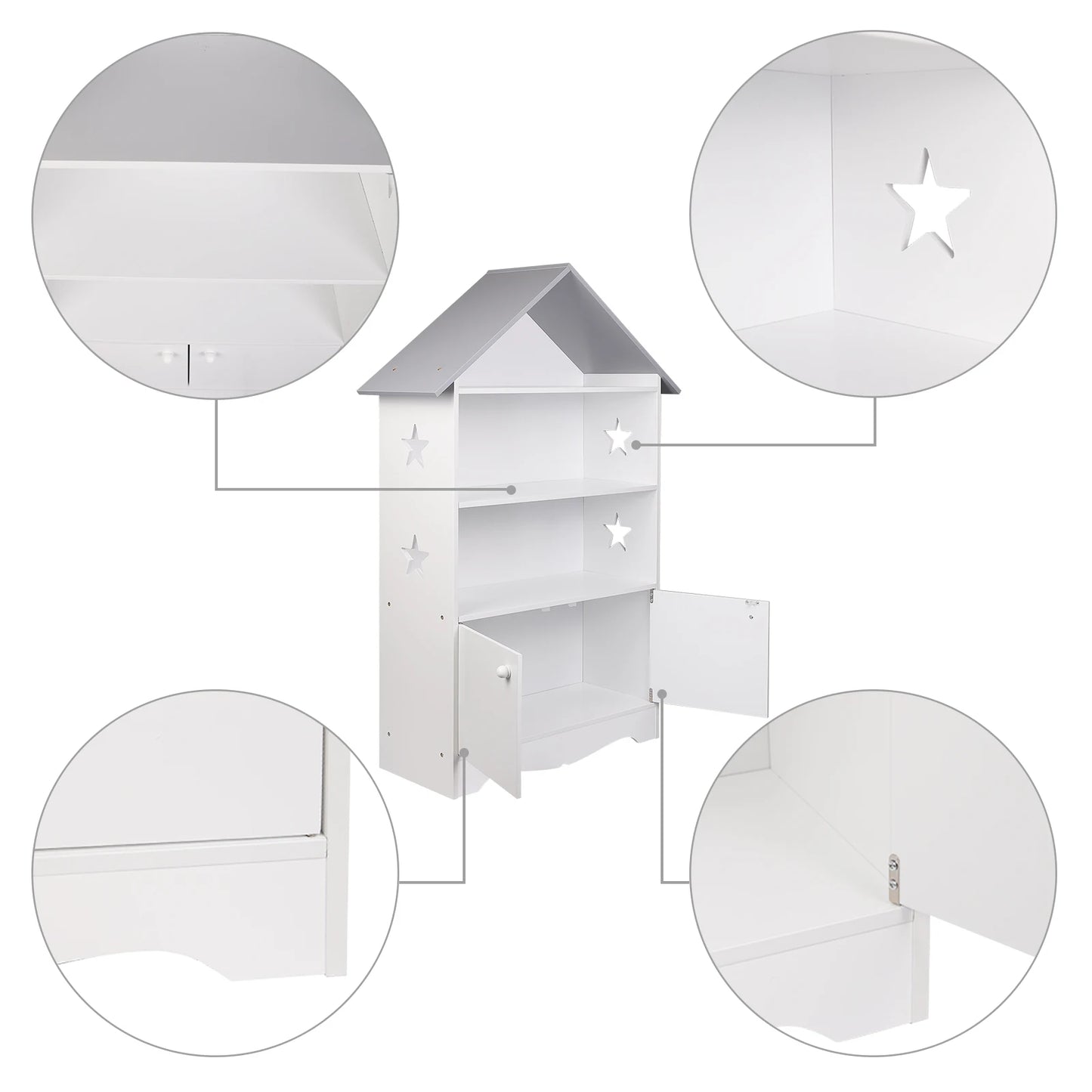 Multifunktionales Kinderregal