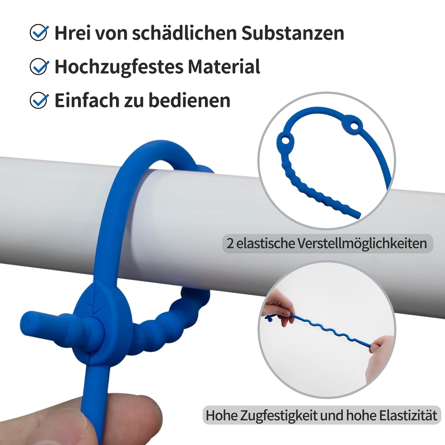 Schnullerkette Silikon – 5 Packungen Verstellbare Silikon-Kinderwagenkette Und Cup Catcher FÜR Kinderwagen, Hochstühle, Kinderbetten, Autositze (Mehrfarbig)