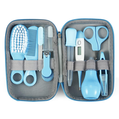 Pandaear Baby Pflegeset 10 Teilige Erstausstattung Für Neugeborene, Baby Nagelpflegeset Care Set, Baby Nagelfeile Babykamm, Bürste, Fingerzahnbürste, Nagelschneider, Schere, Nasenaspirator