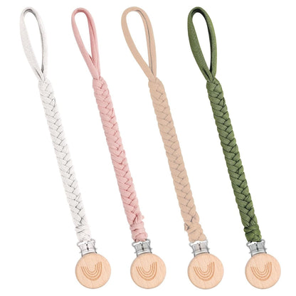 Schnullerkette Stoff 4 Stück Schnullerketten Baby Schnullerkette Clip, Schnullerband Schnuller Kette Geeignet Für Alle Schnuller Baby Beißspielzeug Lätzchen Dreieckstuch Schnuller Babyparty