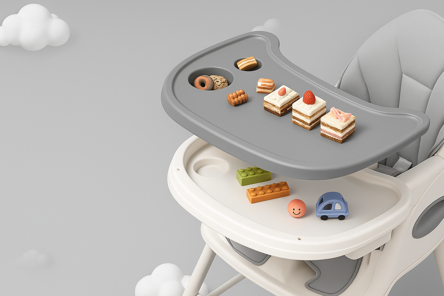 2-in-1 Klappbarer Hochstuhl