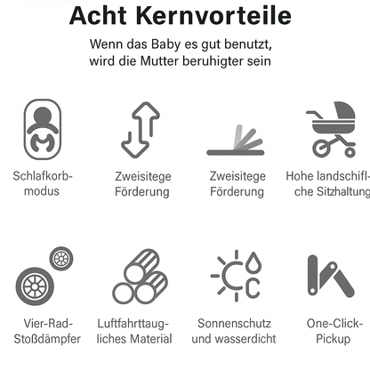 X1 Luxurious 3 in 1 Kinderwagen